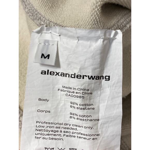 Alexander Wang Women's Gray High Rise Flare Bootcut Bell Bottom Trousers Pants M - Picture 4 of 4